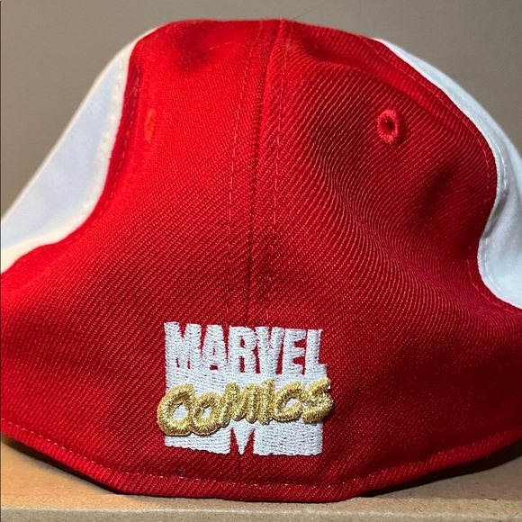 59Fifty Marvel Comic Captain America Red White FITTED baseball Hat New Era - Picture 9 of 14